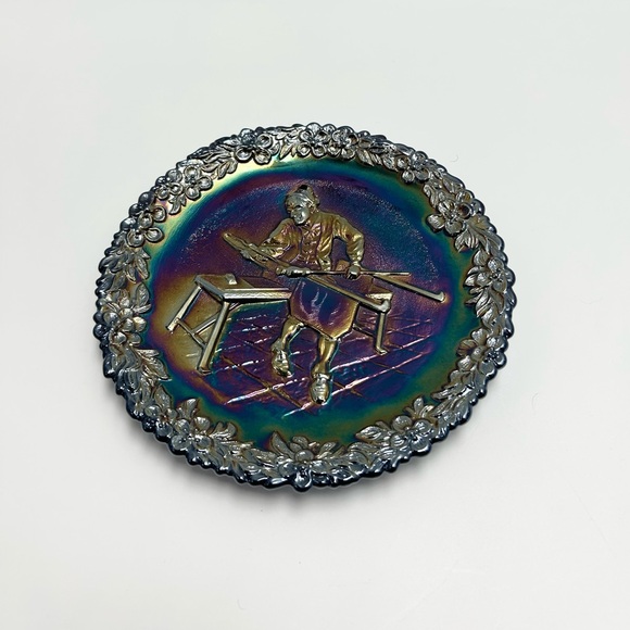 Fenton - Vintage (1970s) Carnival Art Glass Plate. NOT FOR FOOD USE!!! - Picture 13 of 17